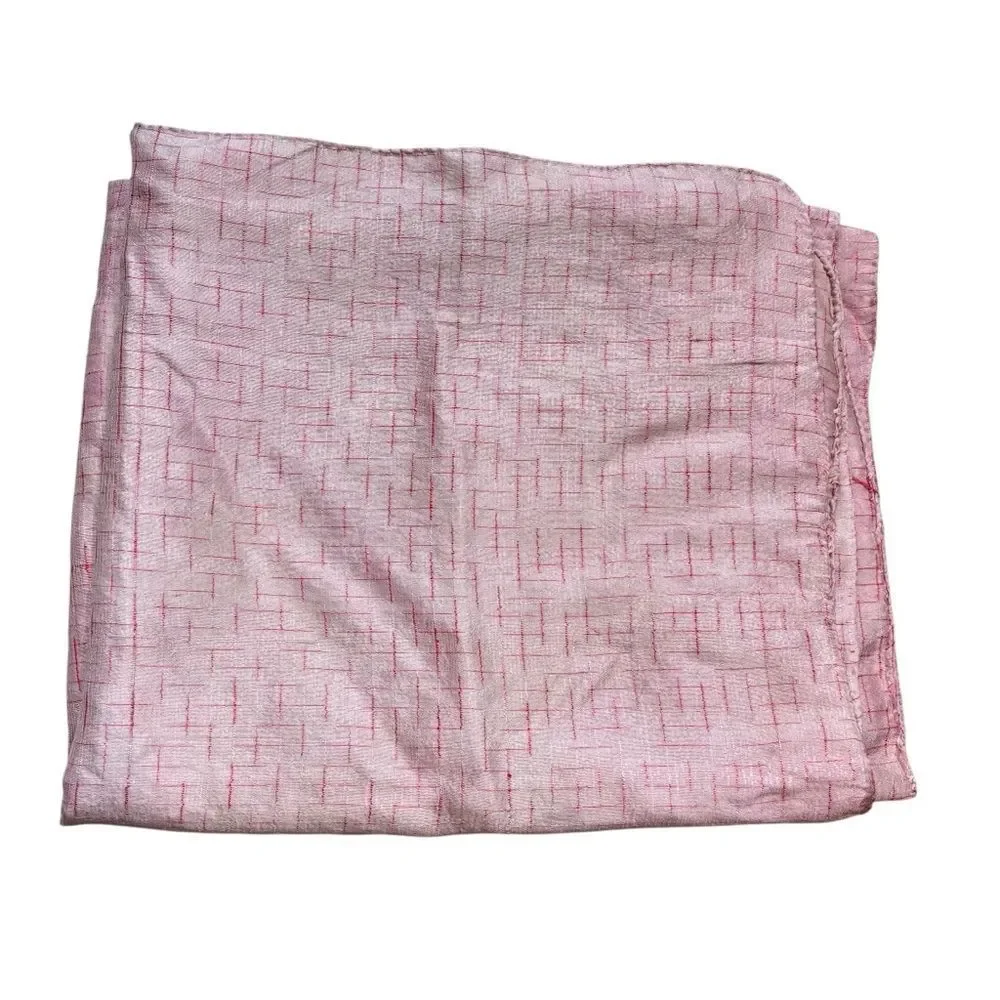 Ladies Vintage Pink Two Tone‎ 100% Silk Long Scarf
